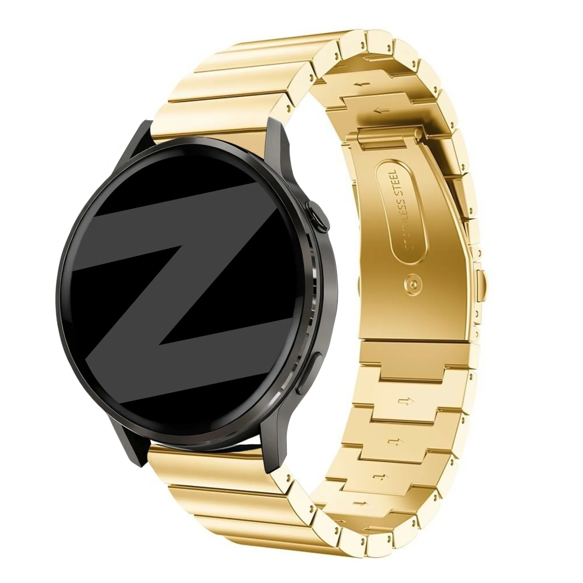 Bandz Garmin Vivoactive 5 stalen band 'One Bead' (goud)