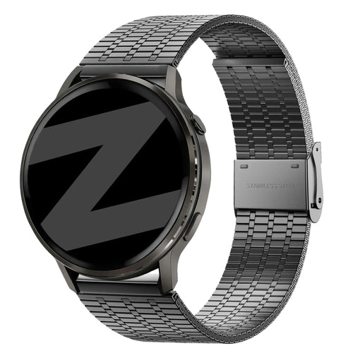 Bandz Garmin Forerunner 70 Adjustable Steel Strap (Black)