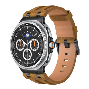 Samsung Galaxy Watch 8 - 40mm solide lederen band (bruin)