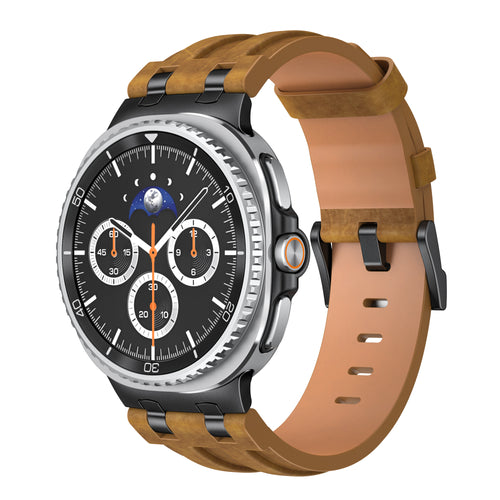 Samsung Galaxy Watch 8 - 40mm solide lederen band (bruin)