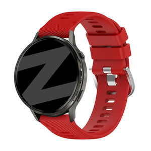 Bandz Garmin Forerunner 265s siliconen band 'Deluxe' (rood)
