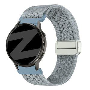 Bandz Garmin Forerunner 265s vintage nylon band (lichtblauw)