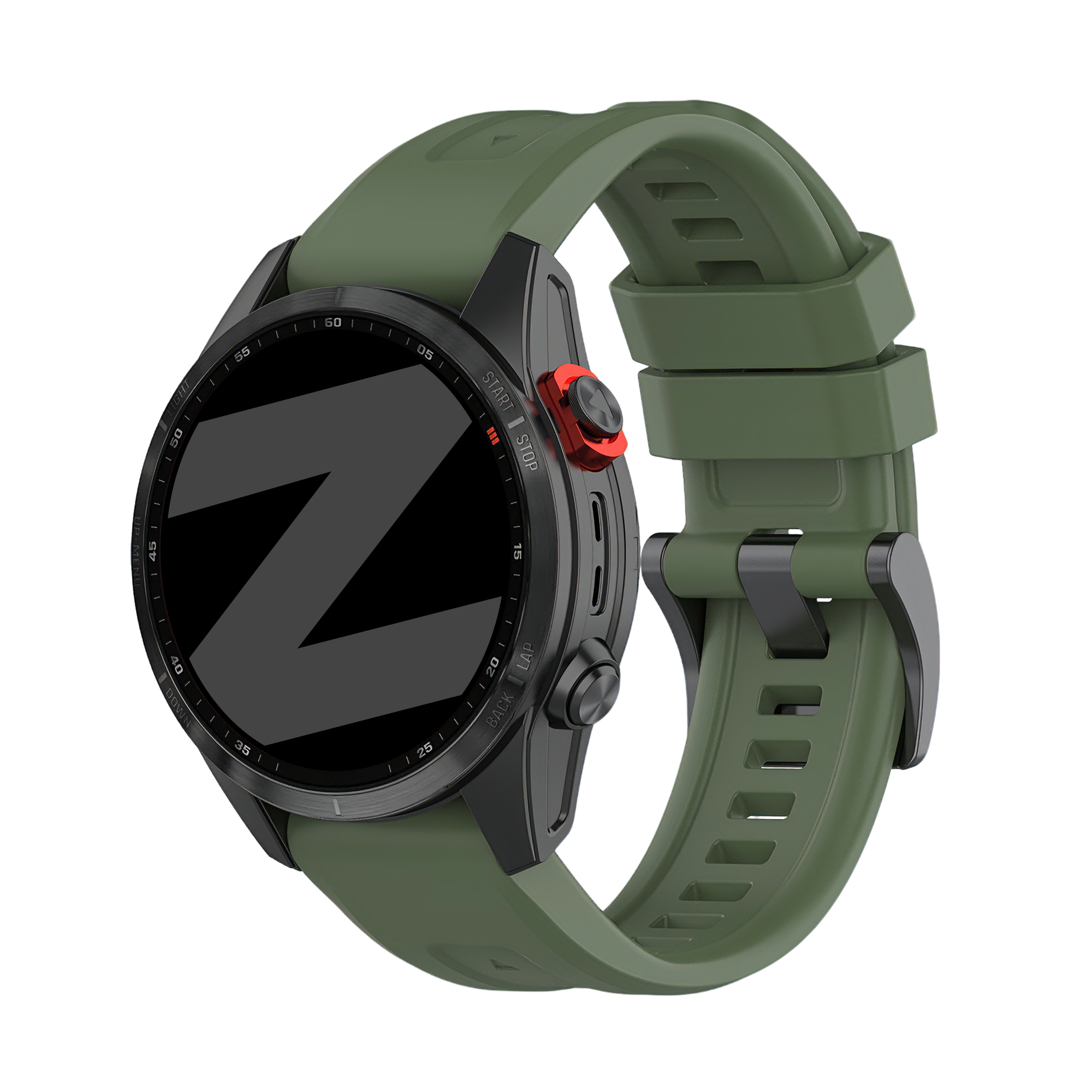Bandz Garmin Descent G2 Silicone Strap 'Classic' (Army Green)