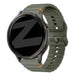 Bandz Garmin Forerunner 645 siliconen band 'Wave' (legergroen)