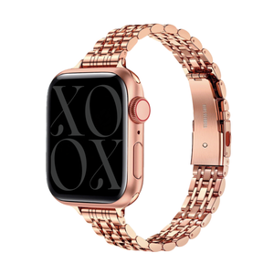 xoxo Wildhearts Apple Watch stalen bandje 'slim' (roségoud)