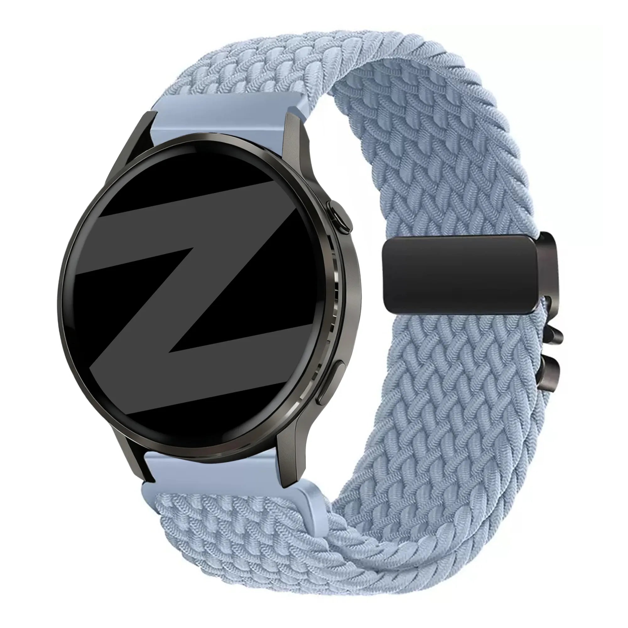 Bandz Garmin Forerunner 70 gevlochten band 'Parachute' (lichtblauw)