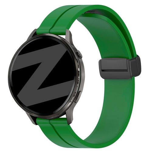 Bandz Garmin Vivoactive 4 Silicone Strap with D-Buckle (Green)