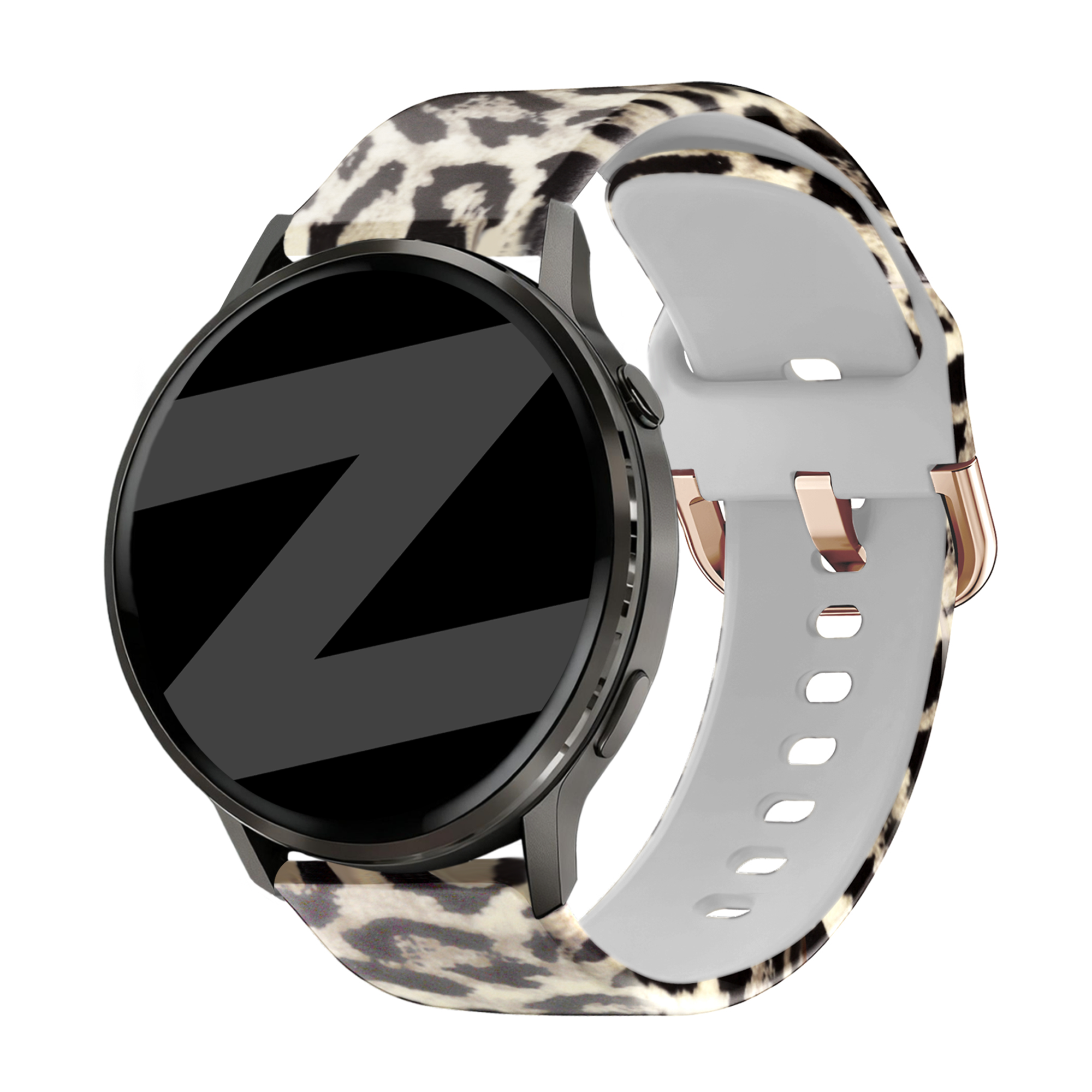 Bandz Garmin Forerunner 570 - 42mm siliconen band 'Lucky Leopard'
