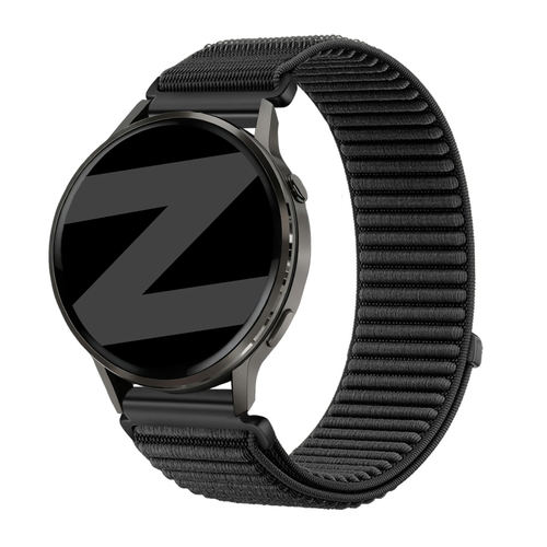 Bandz Garmin Vivoactive 4 Nylon Strap 'Wave' (Black)