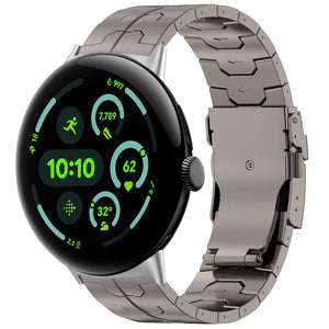 Google Pixel Watch 3 - 45mm 'Iron' Titanium Strap (Titanium)