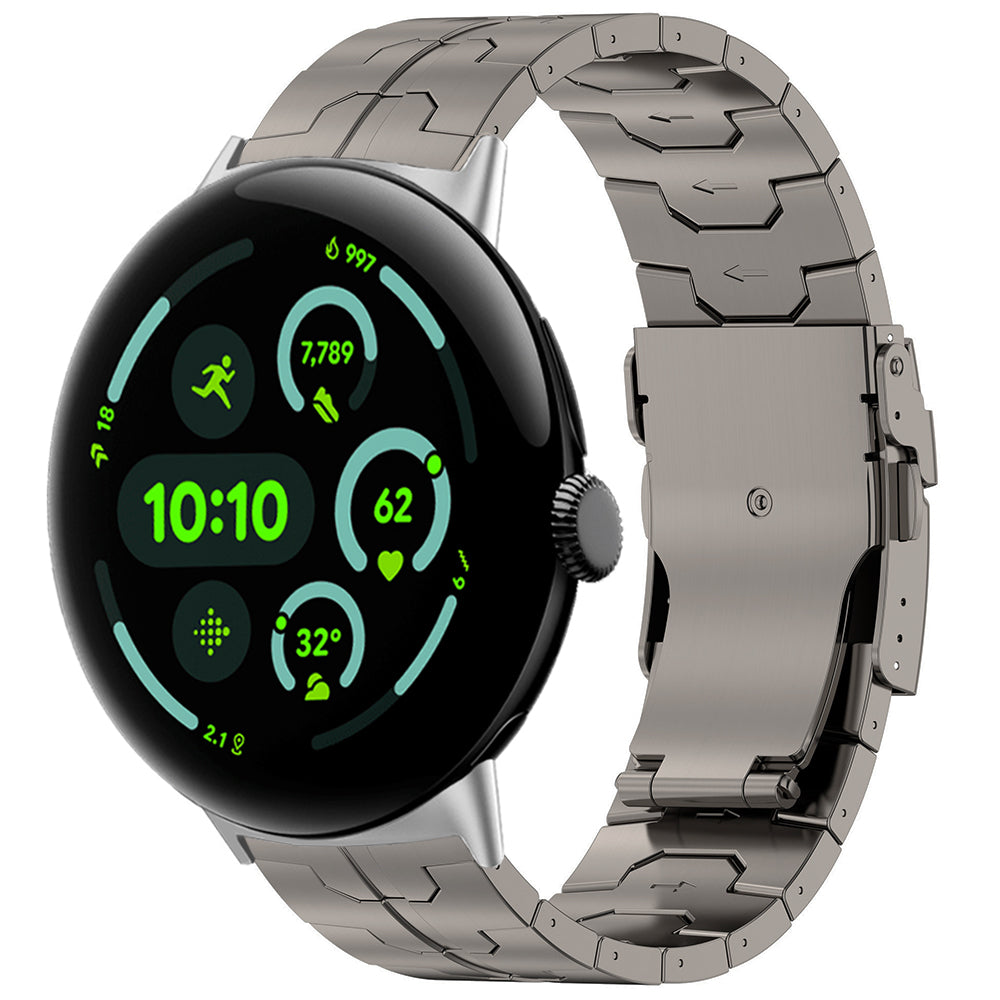 Google Pixel Watch 3 - 45mm 'Iron' Titanium Strap (Titanium)