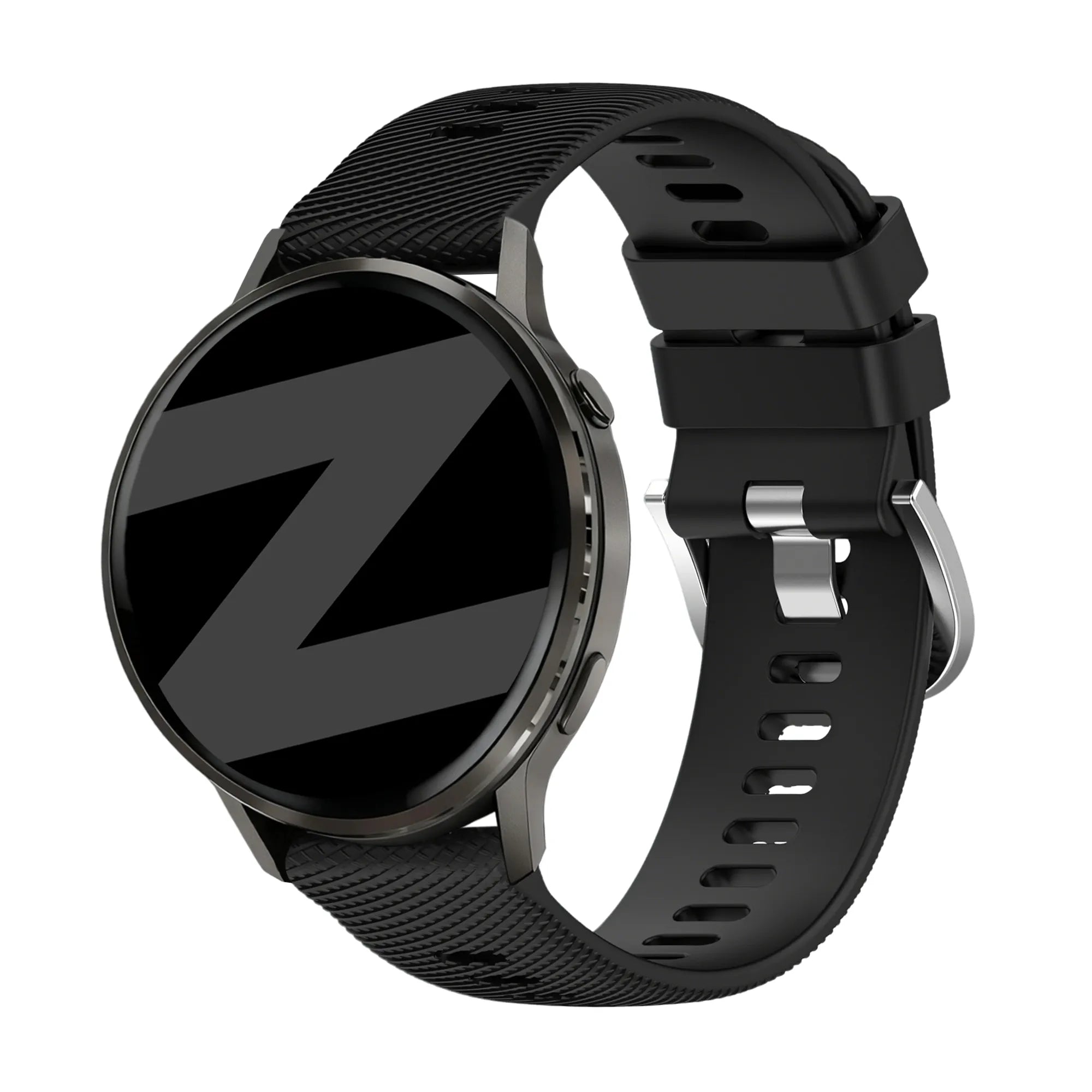 Bandz Garmin Forerunner 255s siliconen band 'Deluxe' (zwart)