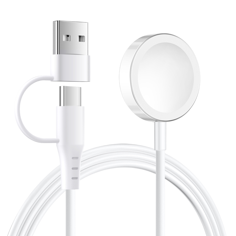 USB-A & C 2in1 PVC Apple Watch oplader