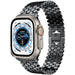 Apple Watch Ultra stalen vis band (zwart)