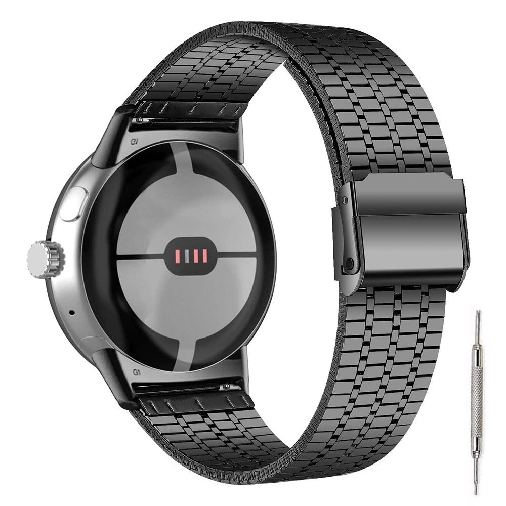 Google Pixel Watch 4 - 45mm roestvrijstalen band (zwart)
