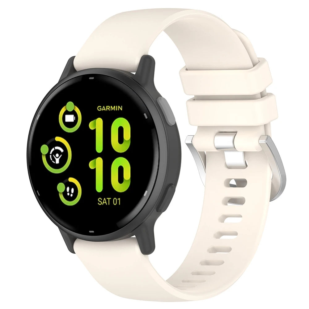 Garmin Vivoactive 6 siliconen classic bandje (sterrenlicht)