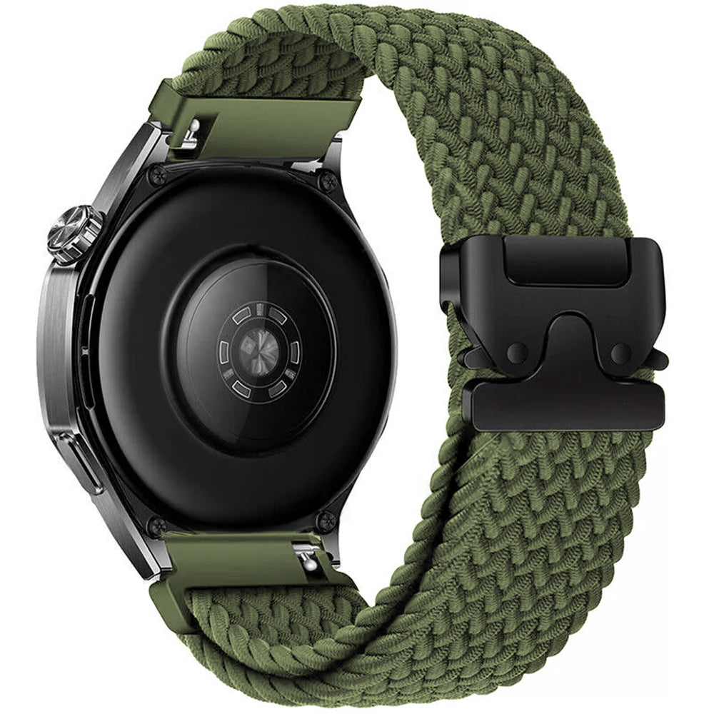 OnePlus Watch gevlochten band met P-buckle (groen)