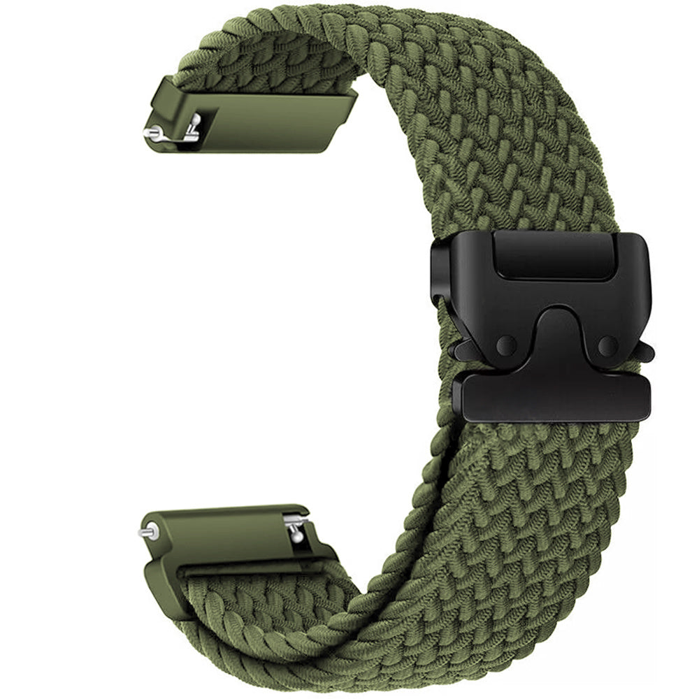 Suunto 9 Peak Pro gevlochten band met P-buckle (groen)