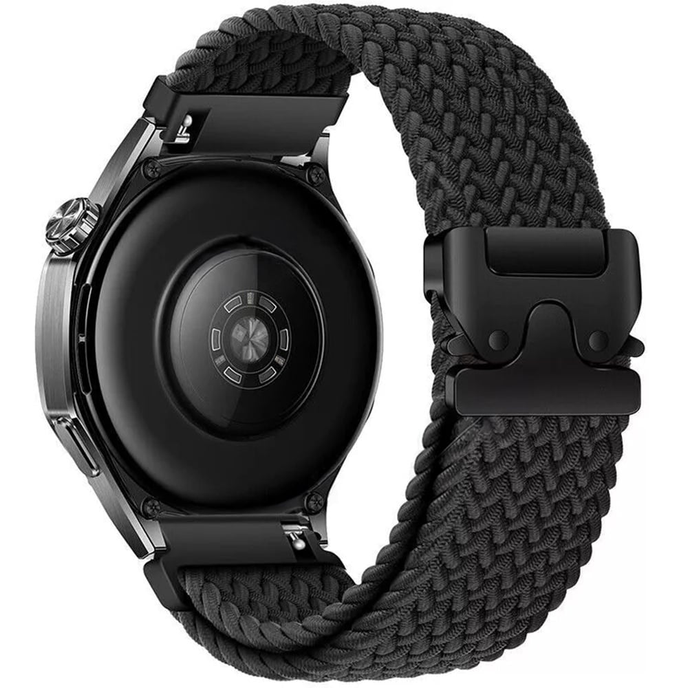 OnePlus Watch 3 - 43mm gevlochten band met P-buckle (zwart)