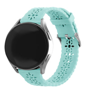 Withings Steel HR - 40mm Patterned Silicone Strap (Blue Sea Green)