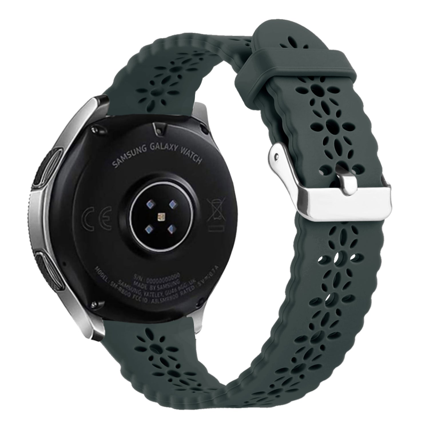 Withings Steel HR - 40mm Patterned Silicone Strap (Viridian)