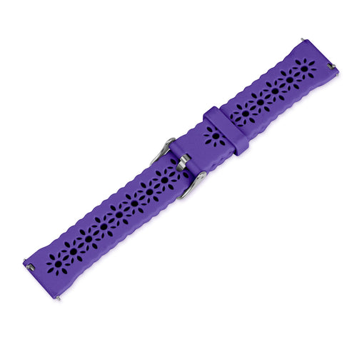 Coros Apex 2 siliconen bandje met patroon (donkerpaars)