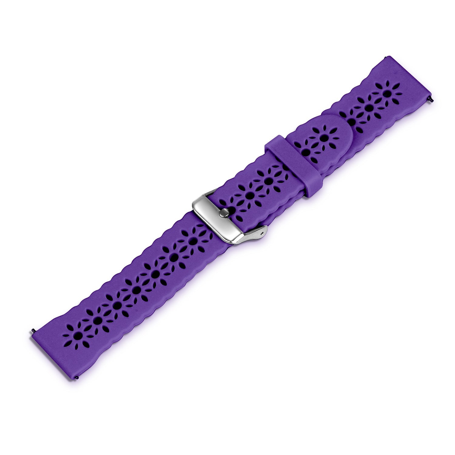 Withings ScanWatch Nova Patterned Silicone Strap (Dark Purple)