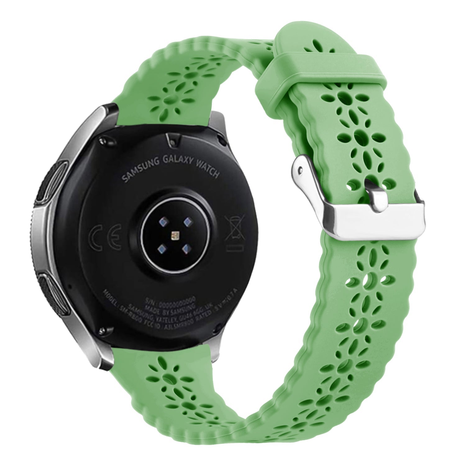 Withings Steel HR Sport siliconen bandje met patroon (groen)