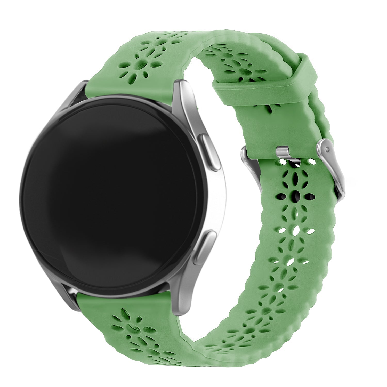 Amazfit GTS 4 siliconen bandje met patroon (groen)