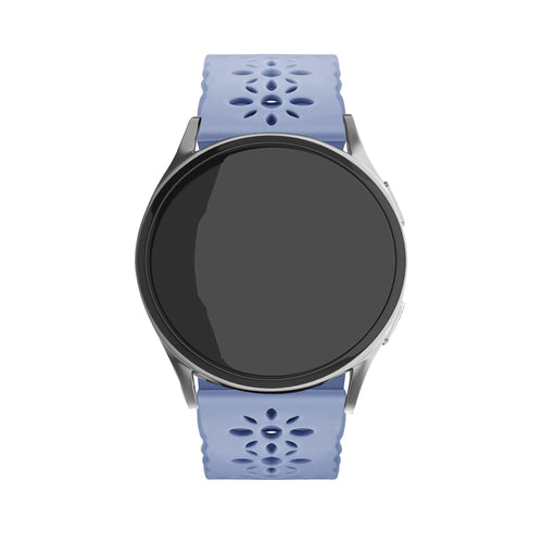 Amazfit Bip U (Pro) siliconen bandje met patroon (lavendel grijs)