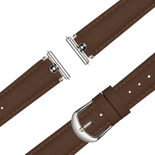 Bandz Amazfit Bip U Leather Strap 'Bullet' (Brown)