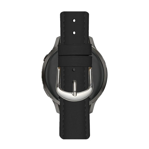Bandz Amazfit Bip U Leather Strap 'Bullet' (Black)