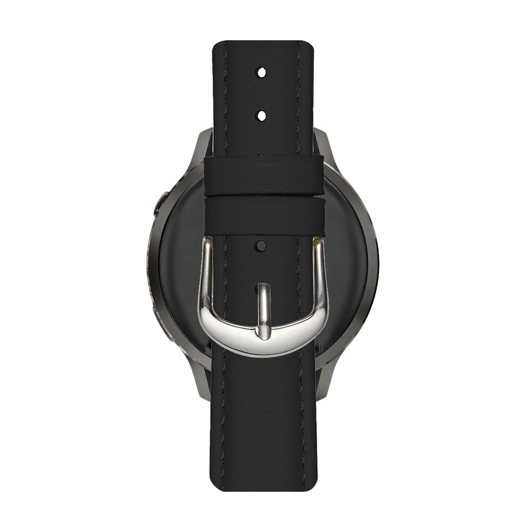 Bandz Oozoo Smartwatch 20mm Lederen band 'Bullet' (zwart)