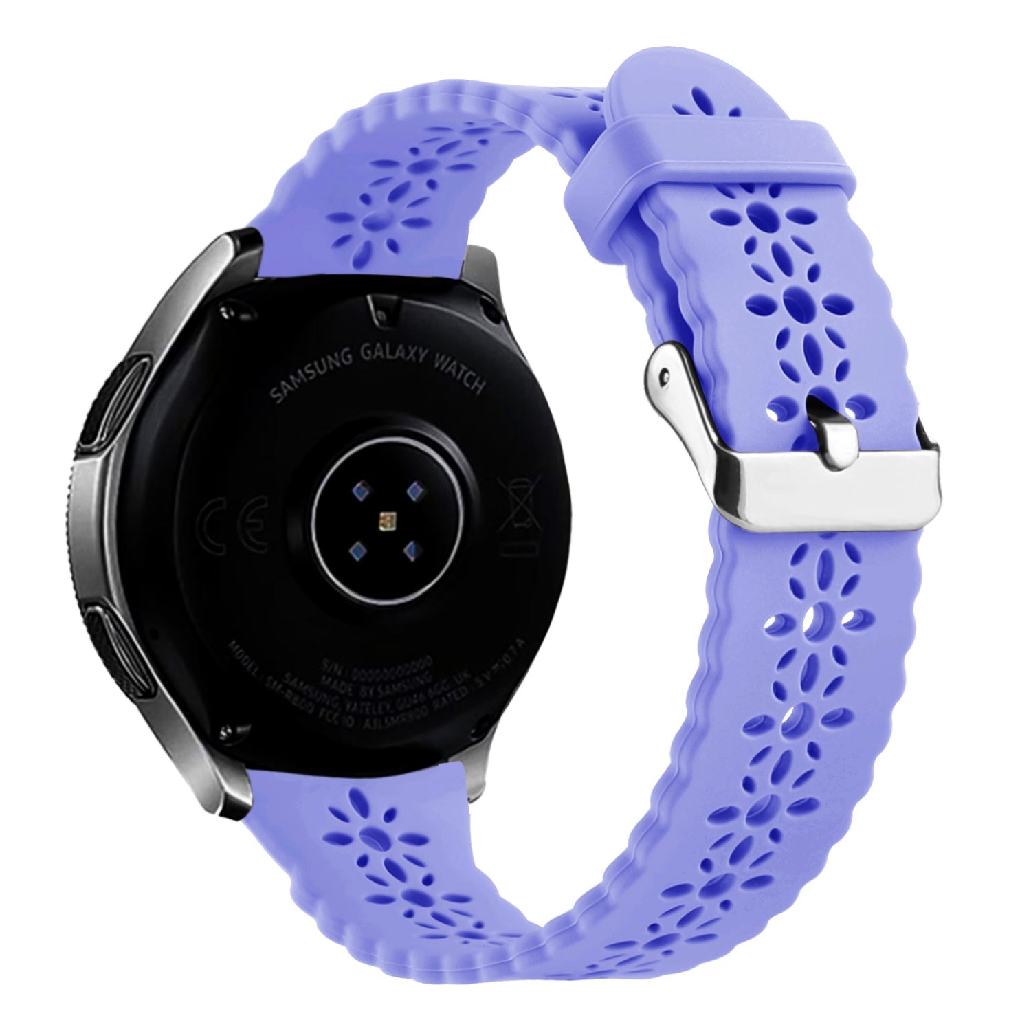 Withings Steel HR - 40mm Patterned Silicone Strap (Lilac)