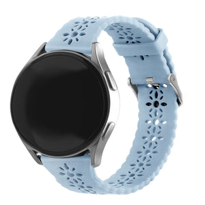 Amazfit Bip 3 (Pro) Patterned Silicone Strap (Mist Blue)