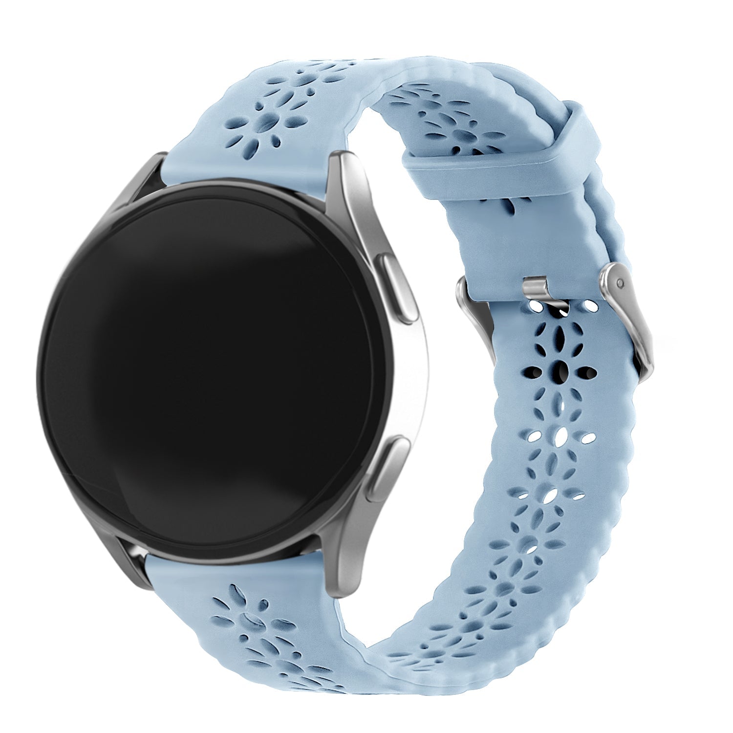 Amazfit Bip 3 (Pro) siliconen bandje met patroon (mist blauw)