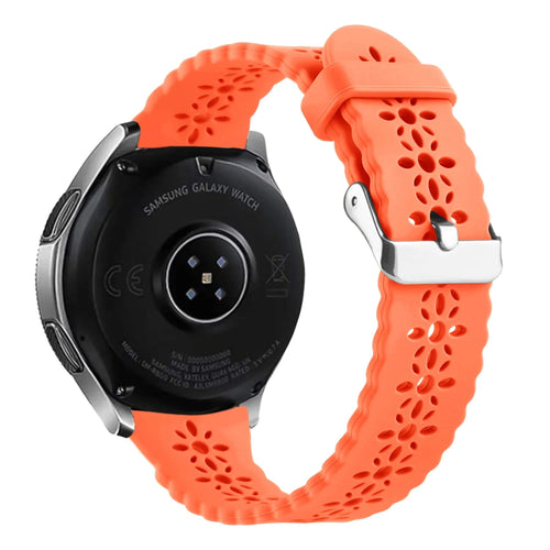 Amazfit Bip U (Pro) Patterned Silicone Strap (Orange)