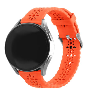 Withings Steel HR - 40mm Patterned Silicone Strap (Orange)