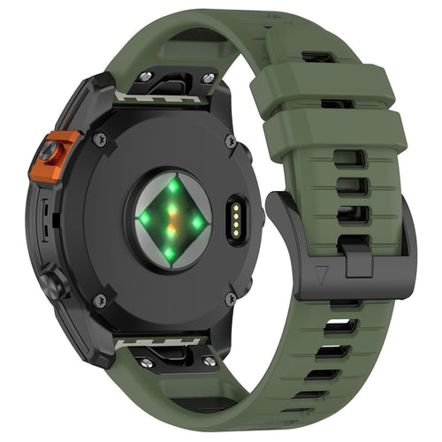 Garmin Tactix 8 - 47mm sport gesp band (olijfgroen/zwart)