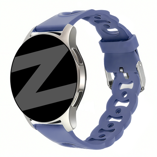 Bandz Xiaomi Amazfit Bip siliconen band 'Chains' (lavendel)