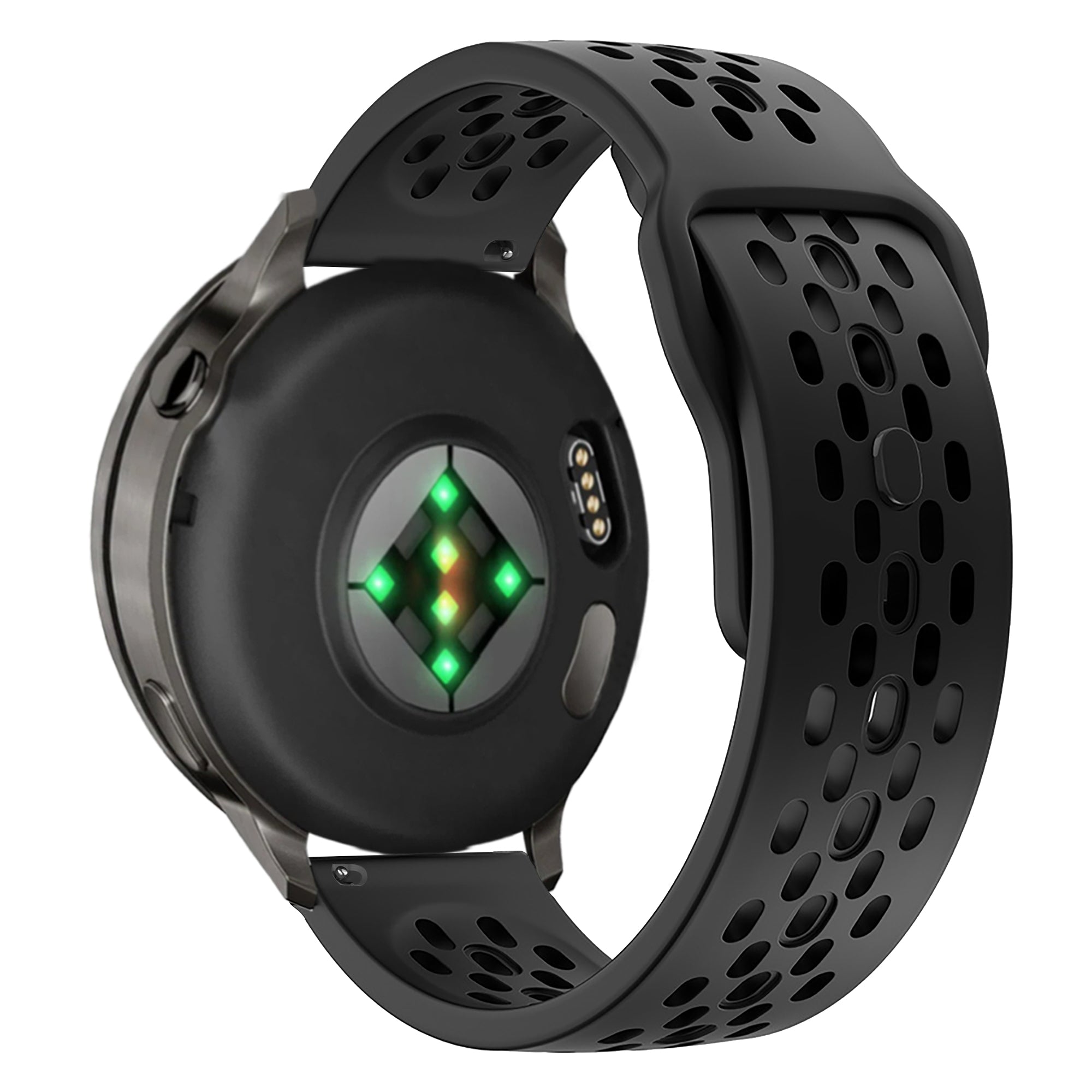 Bandz Garmin Vivoactive 6 siliconen band 'Air' (zwart)