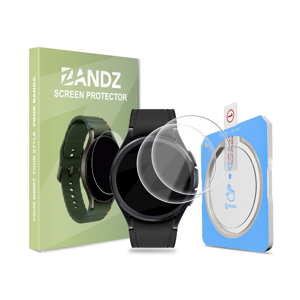 Bandz Samsung Galaxy Watch 6 Classic - 43mm screenprotector met One-Click tool