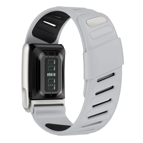Sport bandje geschikt voor Whoop MG (lichtgrijs/zwart)