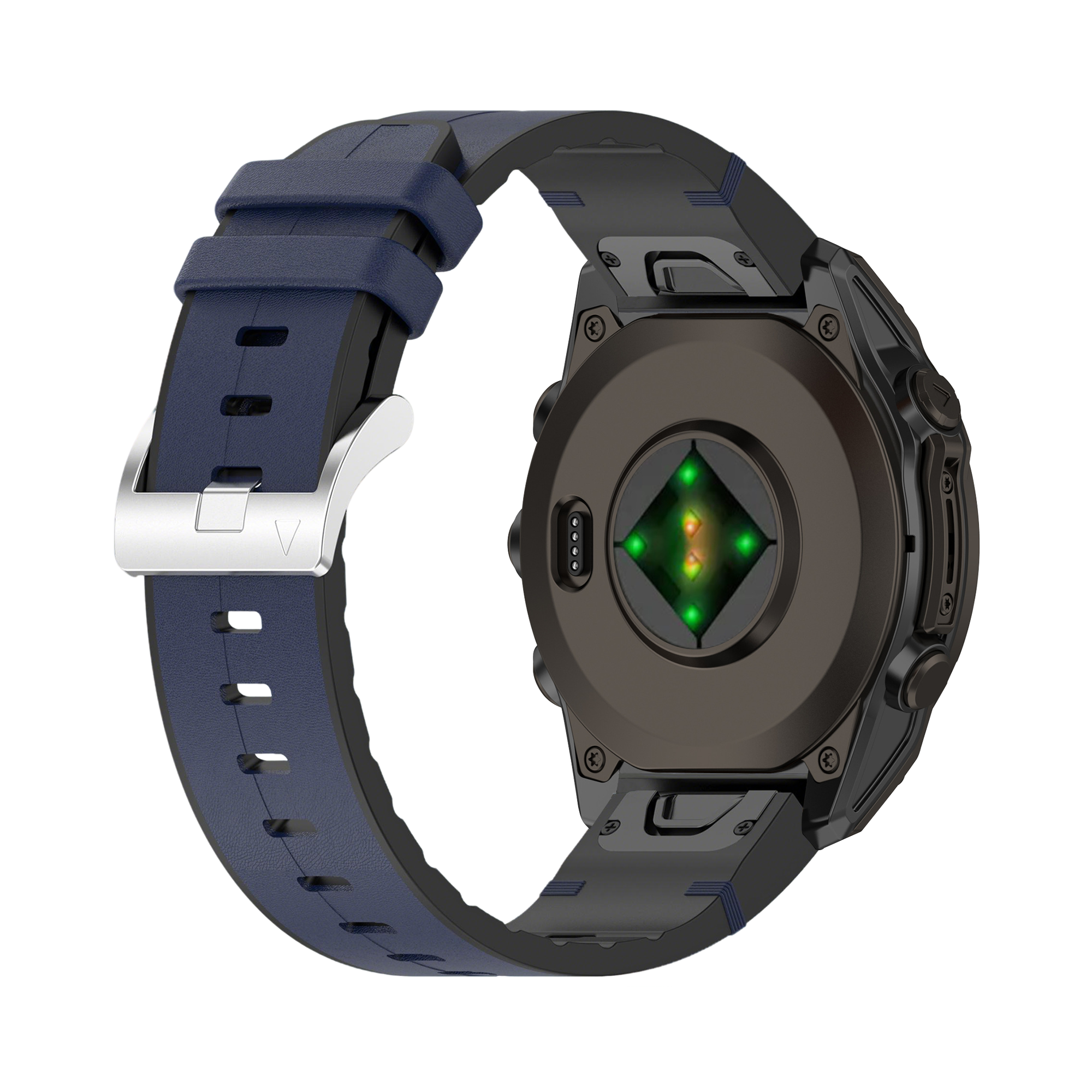 Garmin Approach S62 Leather Hybrid Strap (Blue)