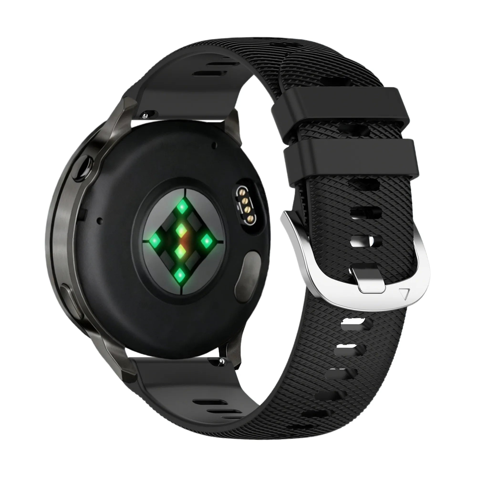 Bandz Garmin Vivomove 3s siliconen band 'Deluxe' (zwart)