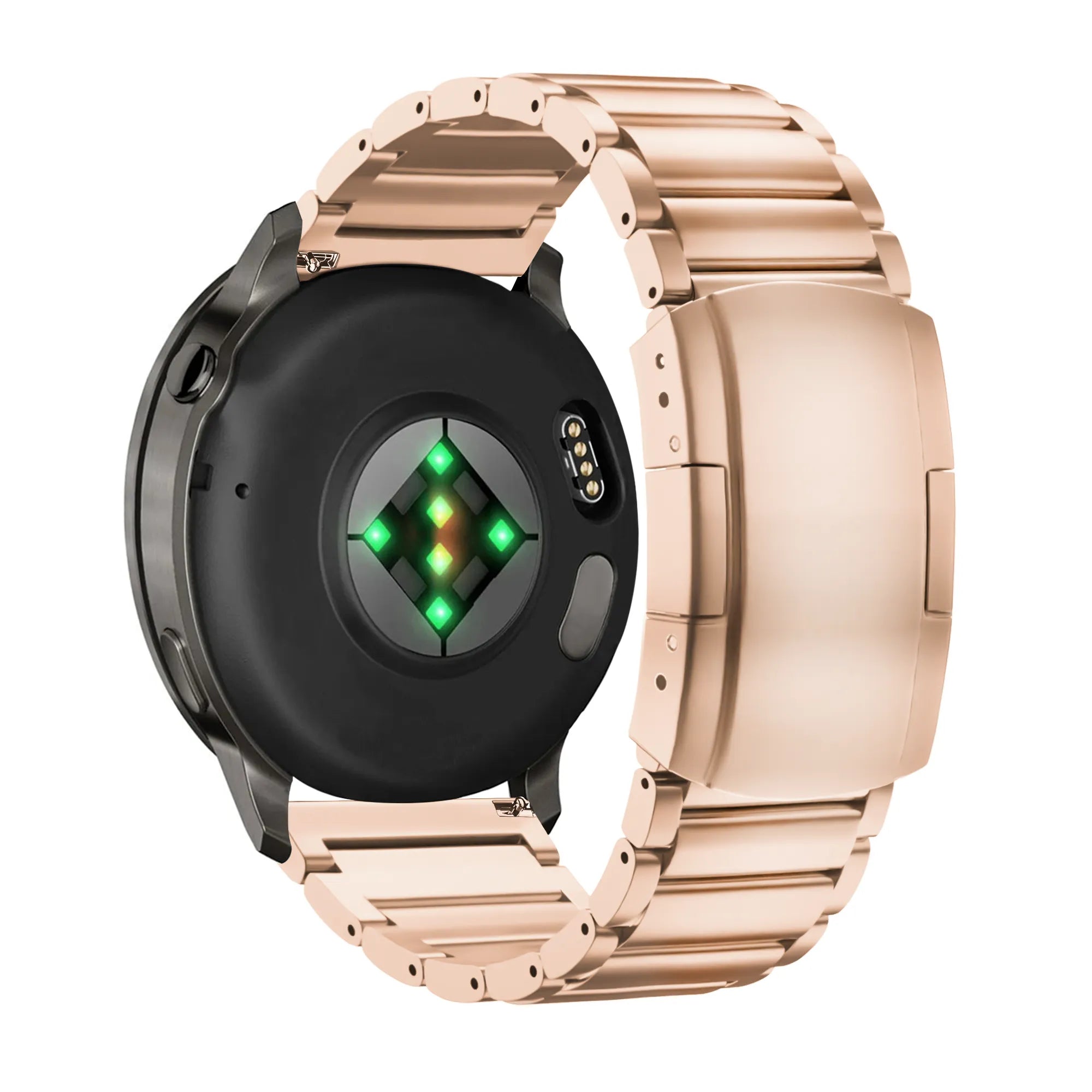 Bandz Garmin Forerunner 170 Titanium Link Strap (Rose Gold)
