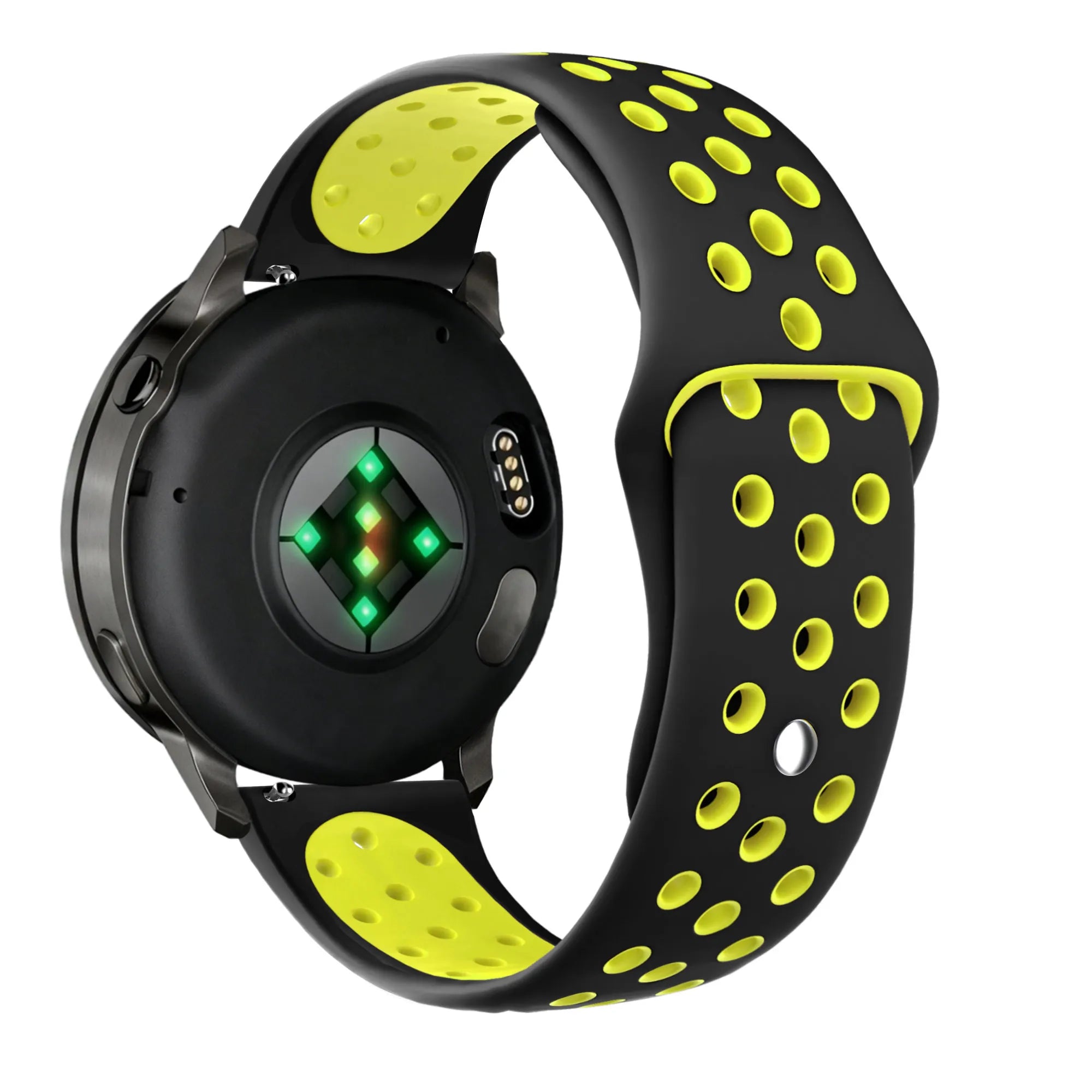 Bandz Garmin Venu 4 - 45mm Sport Strap 'Deluxe' (Black/Yellow)