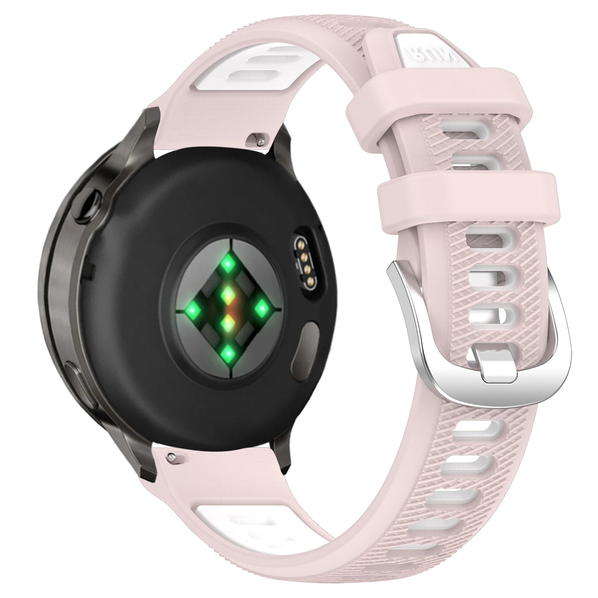 Bandz Garmin Venu 4 - 41mm sport band met gesp (roze/wit)