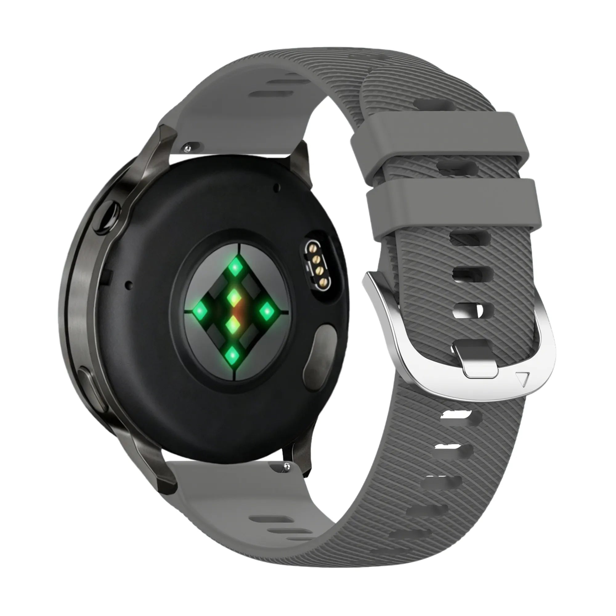Bandz Garmin Venu 3s siliconen band 'Deluxe' (donkergrijs)