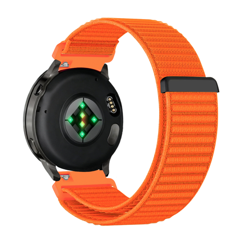 Bandz Garmin Venu 4 - 41mm nylon band 'Wave' (oranje)